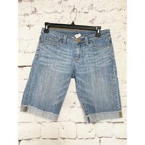 Banana Republic Bermuda Distressed Jean Shorts 28